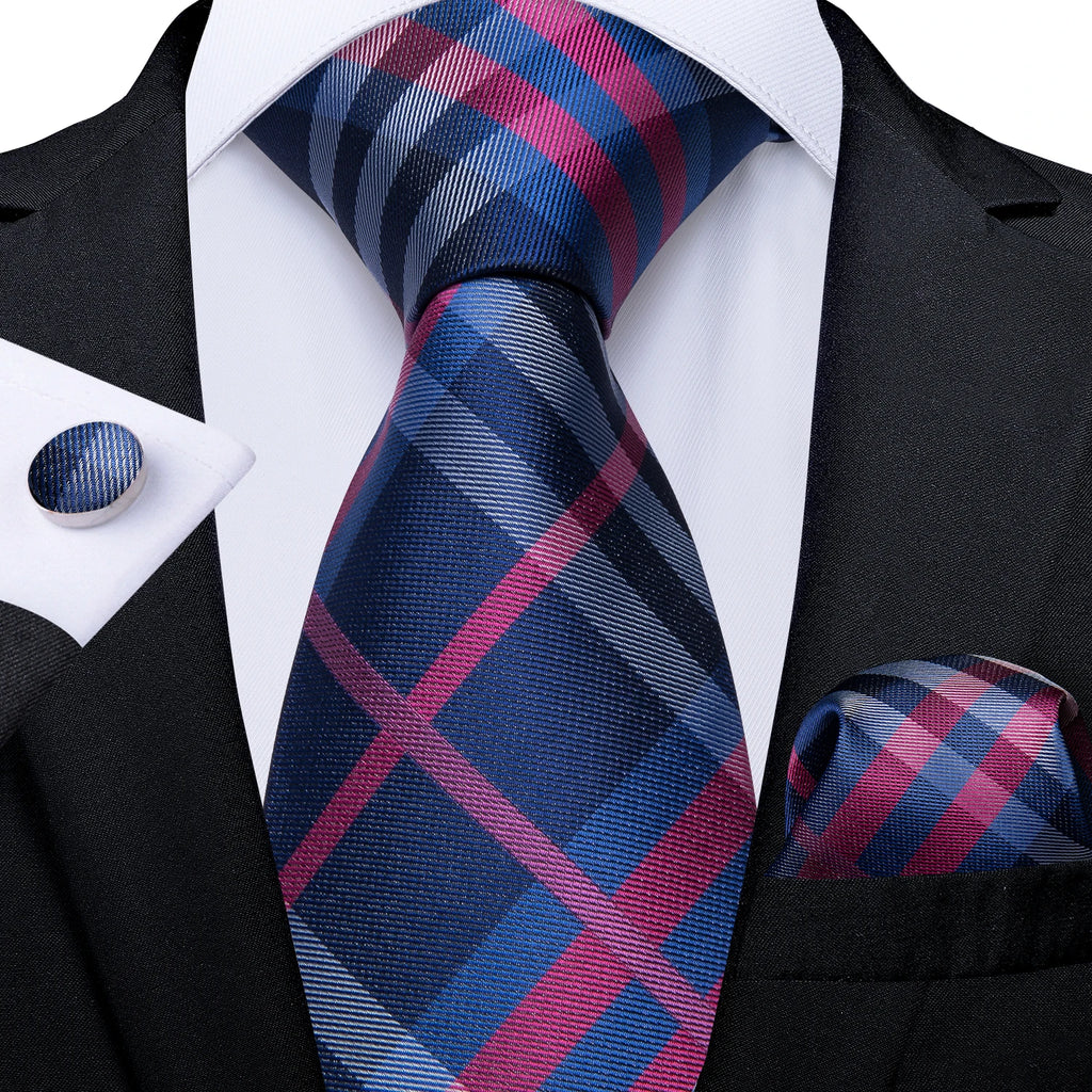 8cm Men's Polyester Ties Pocket Square Cufflinks Green Gold Paisley Wedding Party Accessories Necktie Gift