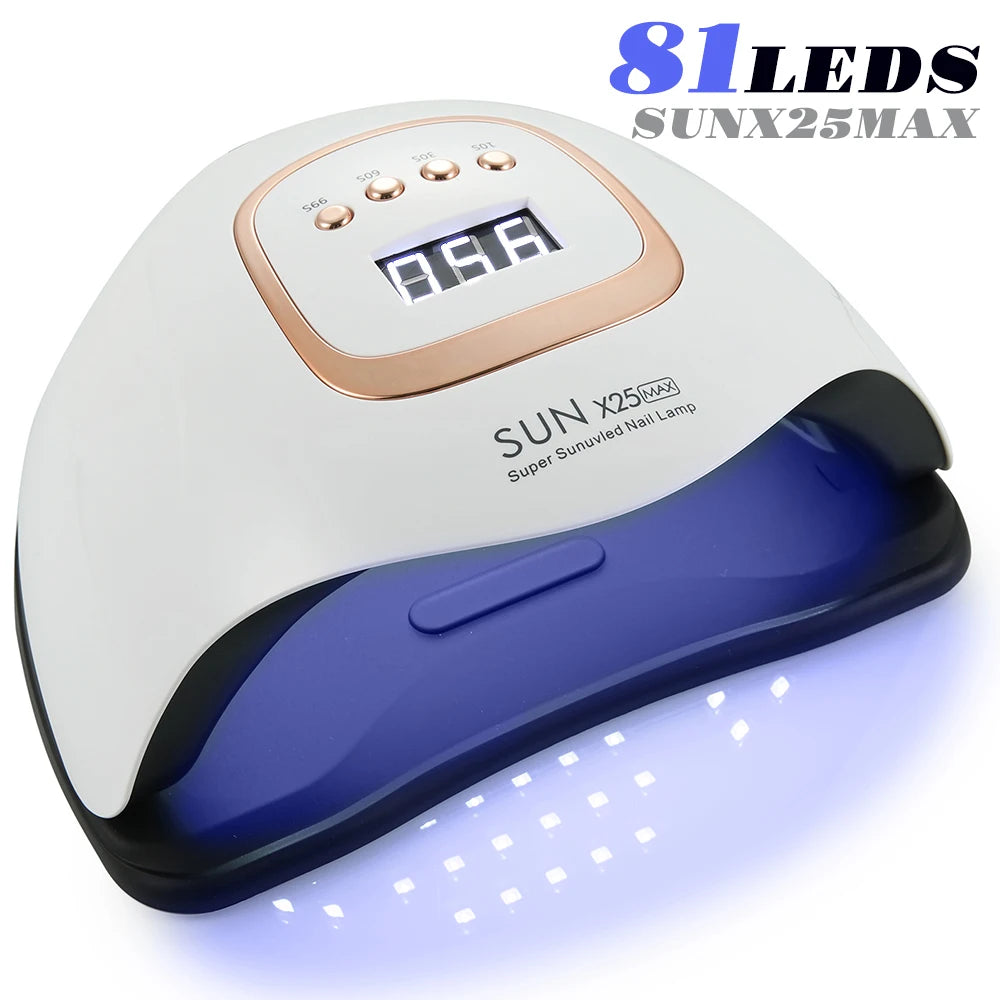 Professional Nail Dryer 81LEDs Nail Curing Lamps For Home Salon UV LED Nail Lamp For All Gel Polish Nail Equipment Manicure Tool