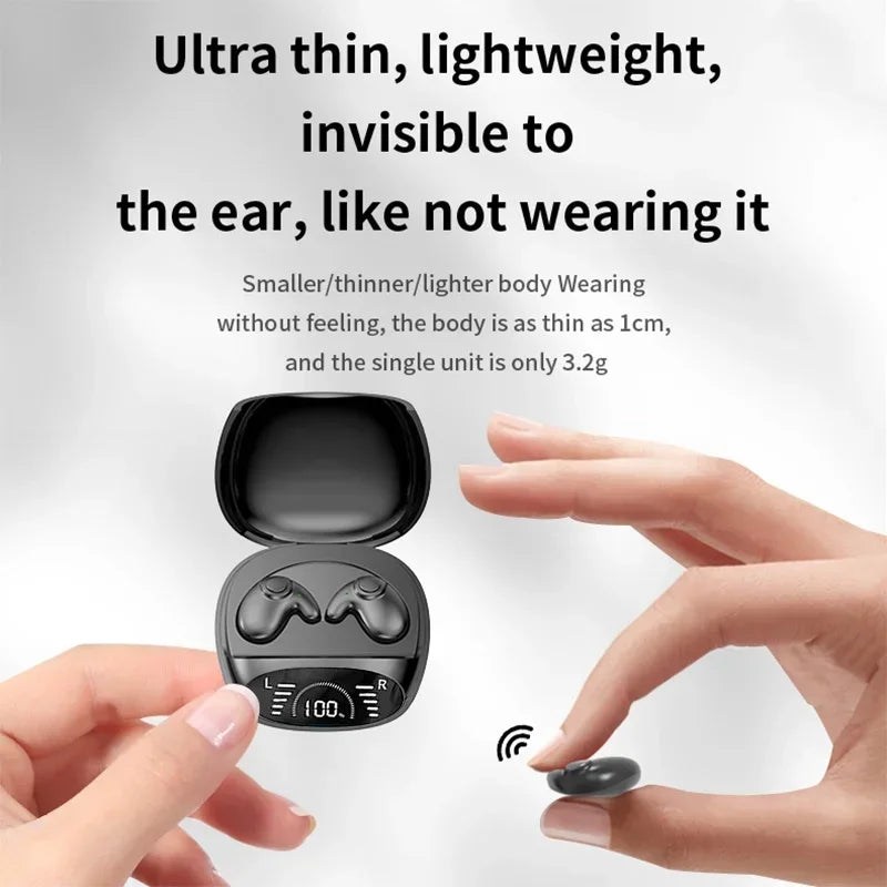 Bluetooth 5.3 Earphones Mini Noise cancelling Sports Running Earphones Life Waterproof Gaming Music In Ear Earphones