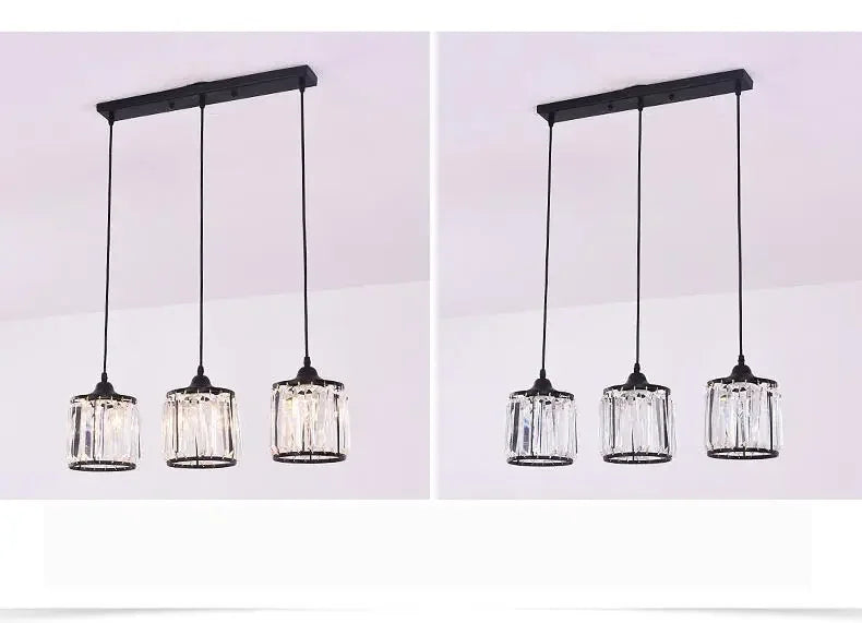 Indoor Lighting Modern Lustre Light Fixtures Crystal Hanging Lamp Led Chandeliers Living Room Bedroom Kitchen Dining Room Decor