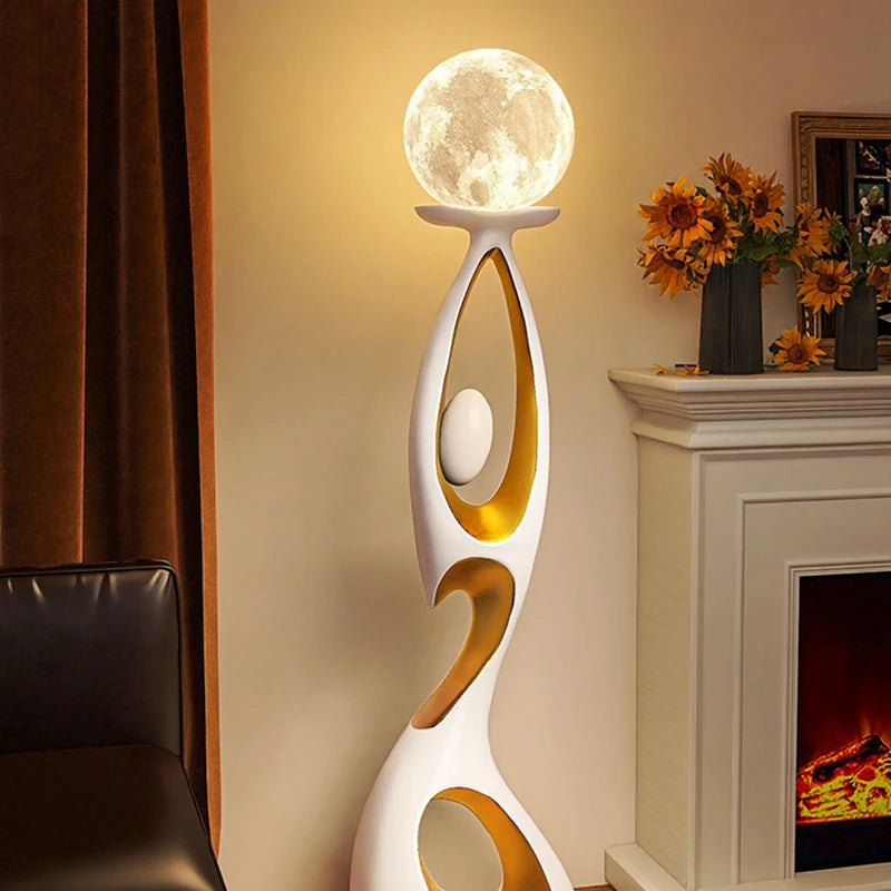 Modern LED Floor Lamp for Living Room Bedroom, Dimmable Standing Lamp with Remote Control, 3 Color Temperatures.