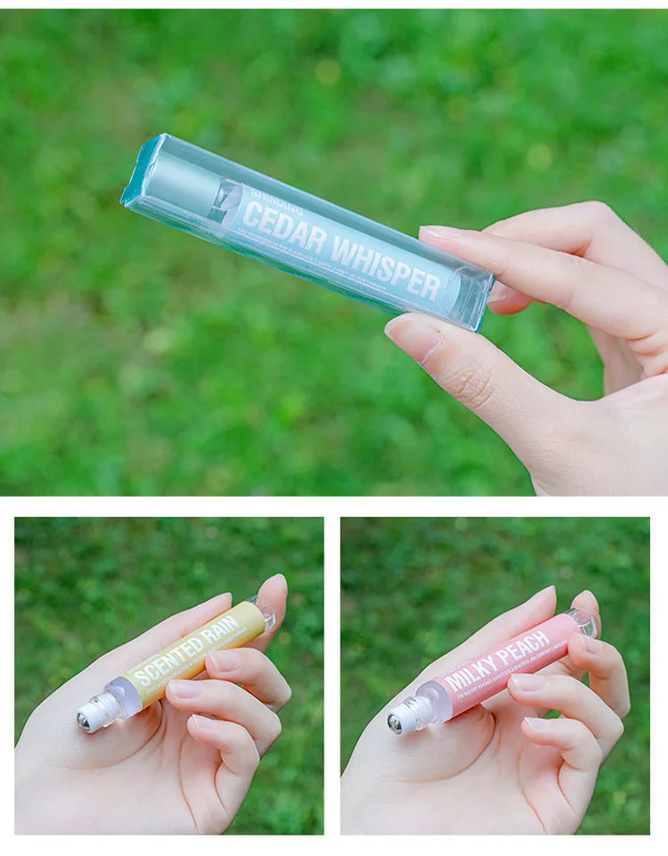 Floral Roll-On Perfume for Women & Men Long Lasting Light Fragrance Popular Scent for Young Girls Students Portable 10ml Parfum