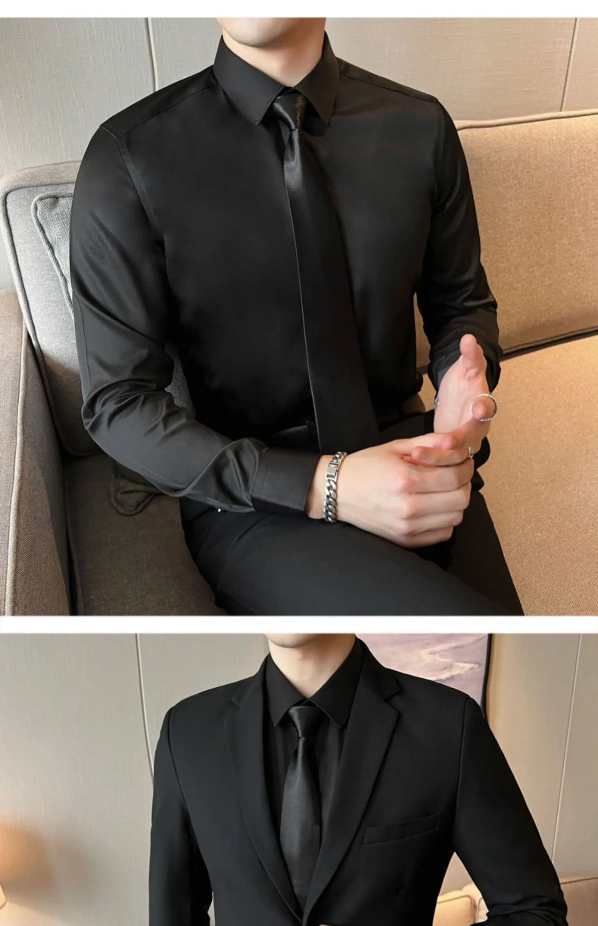 Black Casual Business Tailored Men's Jacket Youth Large Size Single Piece Wedding Groomsmen Suit Standard Fit Professional Style