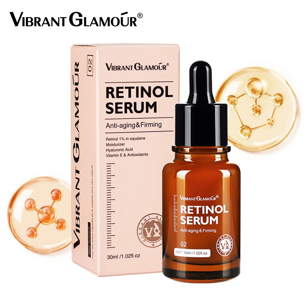 VIBRANTGLAMOUR 10PCS Retinol Face Serum Moisturizing  Essence