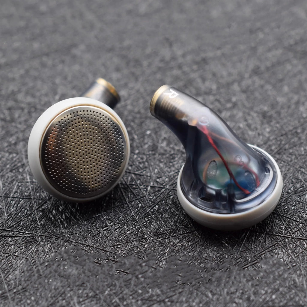 FENGRU BP32 Diy 130 ohm Beryllium Film Driver/300 ohm Carbon Nanotube Film High Impedance Flat Head Earbuds Heavy Bass Earphones