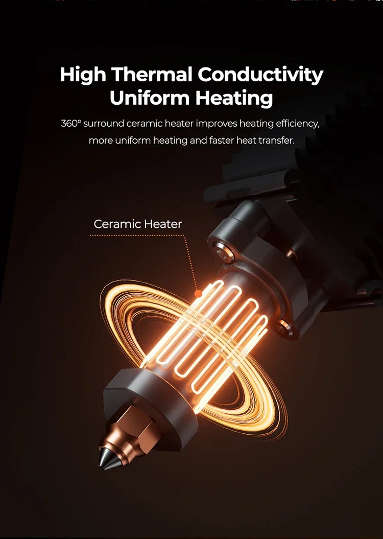 Creality Hi Ceramic Heating Block Kit 300℃ High Temperature Resistance Heated Block for Creality Hi 3D Printer Accessories
