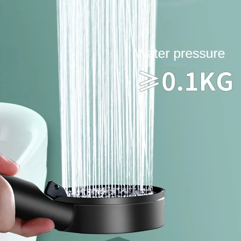 5 Modes Shower Head Set with Water Pipe Bracket Adjustable High Pressure Water Saving Shower Head Water Massage Shower Head
