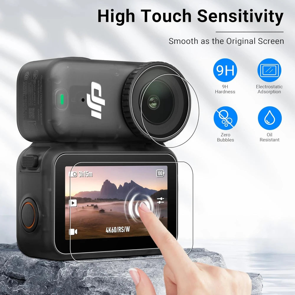 Case for DJI Osmo Nano Screen Protector Tempered Glass Film Lens Cover Cap Bag for DJI Nano Accessories