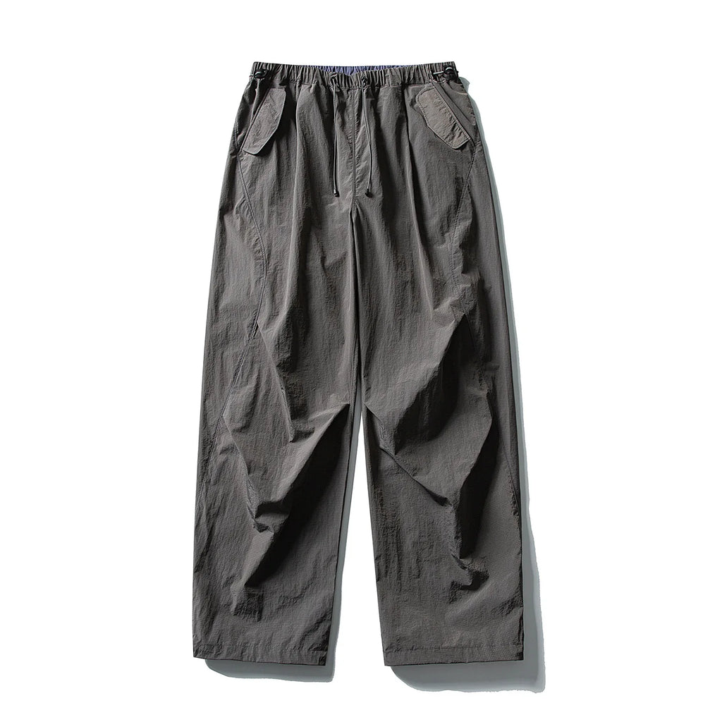 Men Women Outdoor Lightweight Quick Dry Loose Casual Sport Wide Leg Cargo Pant Couple Streetwear Hiking Track Techwear Trousers
