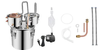 Succebuy 12/30L Alcohol Brewing Distiller DIY Moonshine Apparatus Stainless Steel Still Whisky Beer Brandy Home Appliance