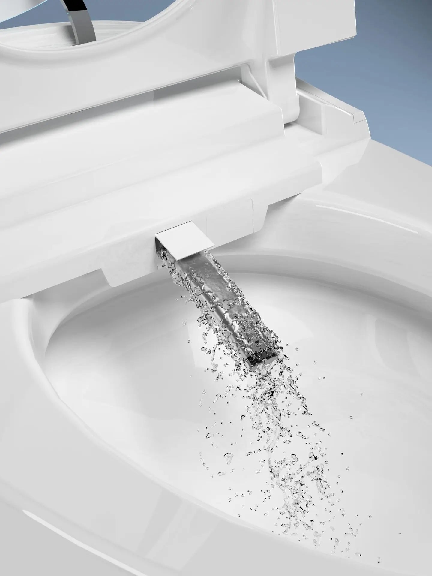 Fully automatic smart toilet integrated with built-in foam shield siphon type no water pressure limit toilet