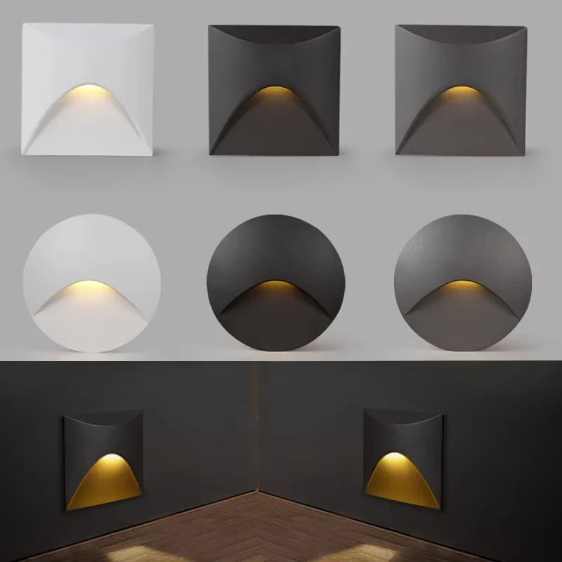 3W Stair Light Indoor Wall Lamp Step Light Aisle Corridor Night Light AC85-265V Waterproof IP65 Wall Light