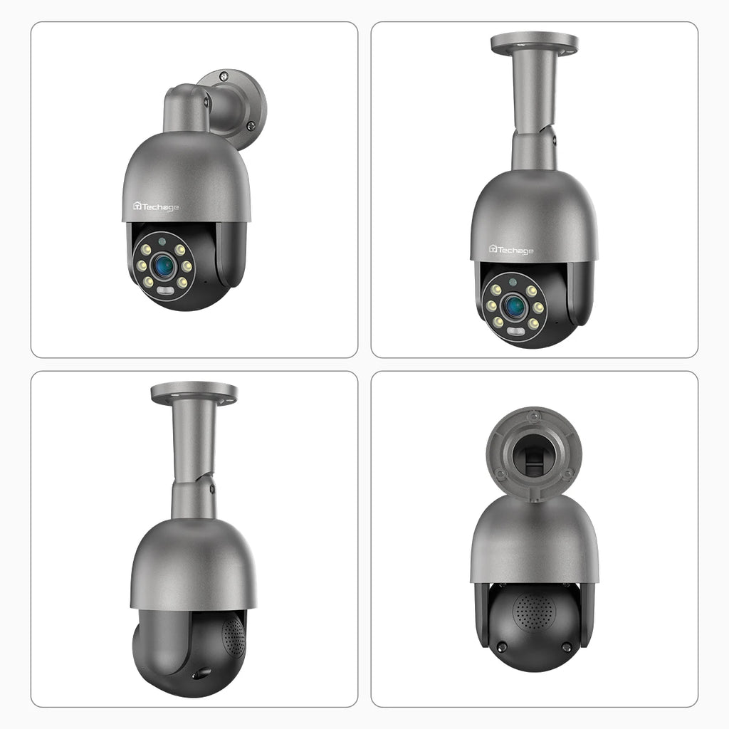 Techage 5MP 8MP 4K PTZ Security POE IP Camera CCTV Surveillance 4K Video Camera Outdoor Ai Human Detection Two Way Audio ONVIF