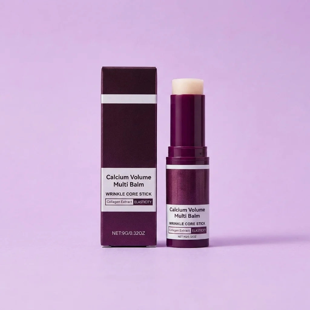 Multi‑Balm Calcium Volume Stick Collagen Extract Deep Hydrating for Fuller Supple Radiant Portable Solid Facial Skin Care Balm