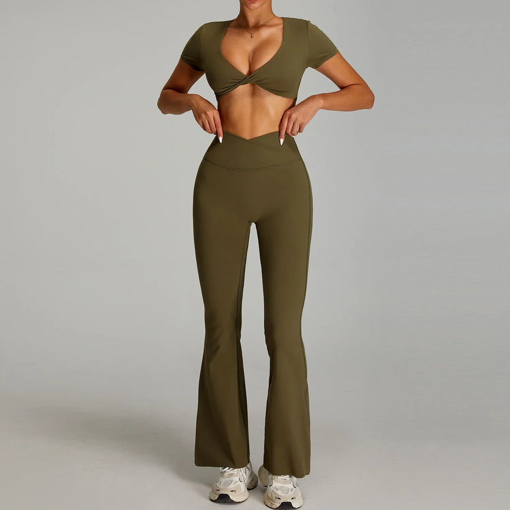 2025 New Women's High Waist Yoga Set - Seamless & Breathable 2-Piece Workout Outfit for Gym, Pilates & Running (+3 Colors)