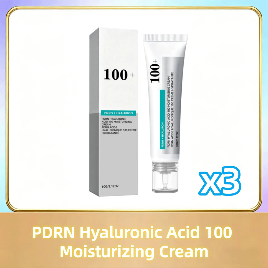 PDRN Hyaluronic Acid 100 Moisturizing Cream,Boost Facial Collagen Deep Hydrate Korean Glow Skincare Lightweight Face Moisturizer