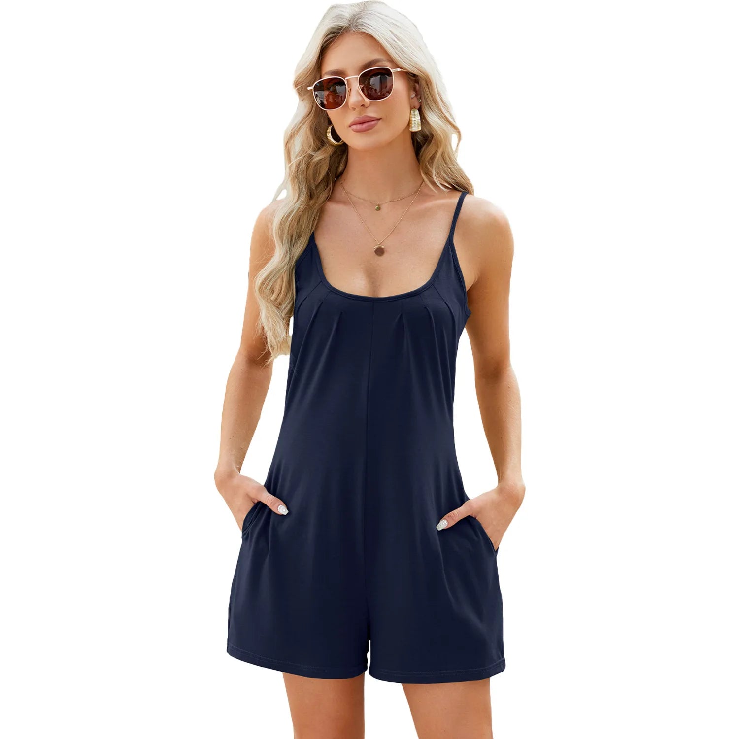 Summer Women's Rompers Casual Fashion Womans Clothing Summer Women 2025 Jumpsuit Boho Beach Vacation Sexy Jumpsuits Loose Pants