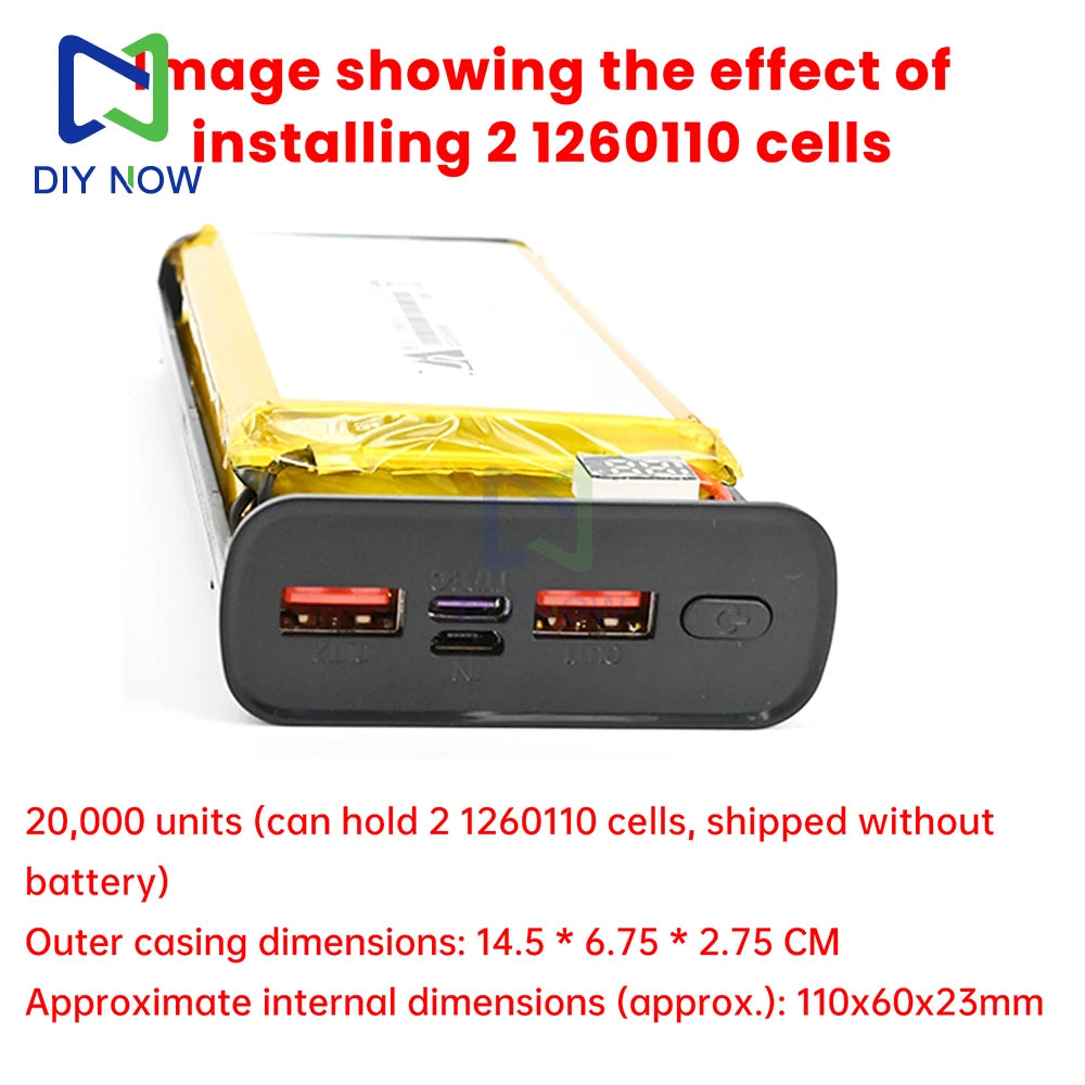 Digital Display Fast Charging Power Bank PD/QC/VOOC 22.5W Fast Charging Module Power Bank Motherboard DIY Power Bank Module