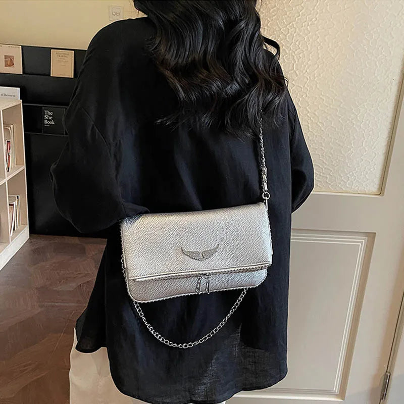 2026 Fashion Underarm Shoulder & Crossbody Bag, Wing Mini Square Bag for Women,Cute Small Purse, Versatile Chic Handbag