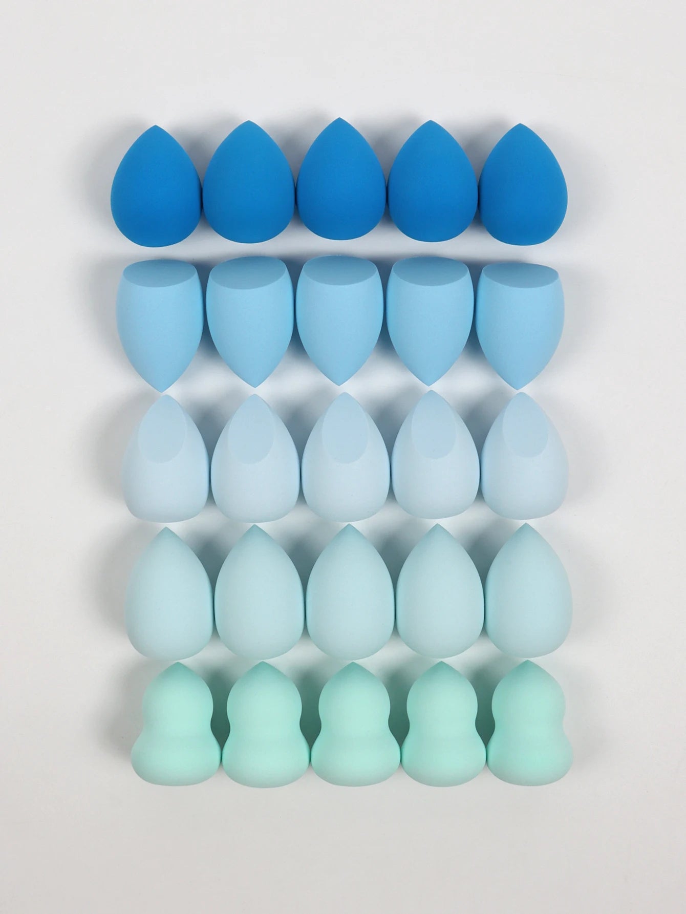 25 Beauty Eggs (Makeup Sponges), Foundation Makeup Mixed Beauty Sponges, Flawless Application for Liquid, Cream and Powder, Multi-Color Makeup