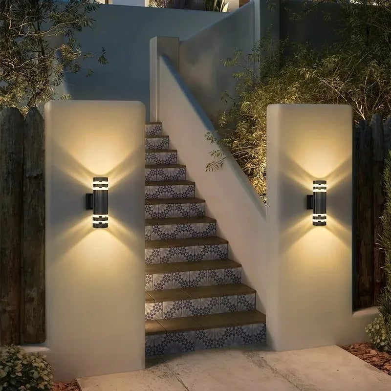 2025 NEW Wall Light Outdoor Waterproof LED E27 Bulb External Facade Decor Stairs Lights Entrance Fixture Home Decorative Wall