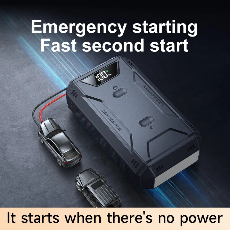 Portable Car Battery Jump Starter – Emergency Booster & Power Bank