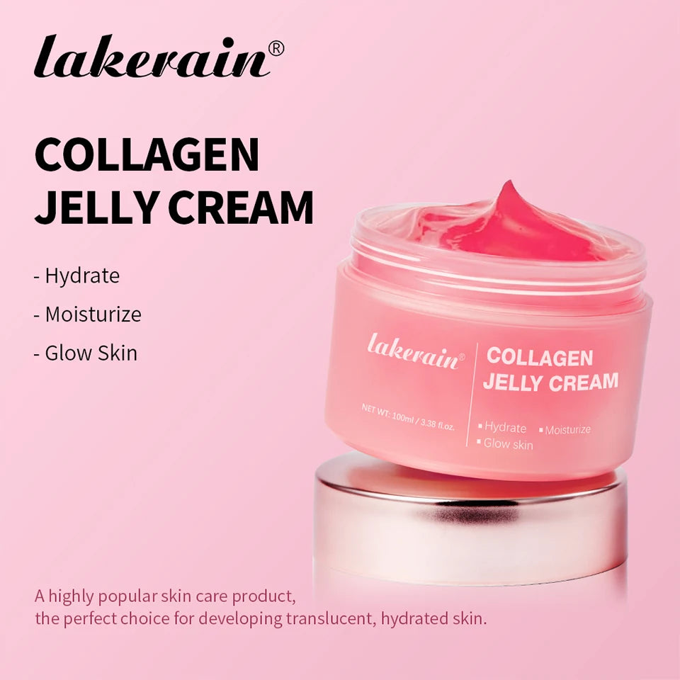 100g Collagen Jelly Cream Hydrolyzed Collagen Soft Moist Jelly Essence Shrinks Pores Moisturizing Smooth Skin Care Products