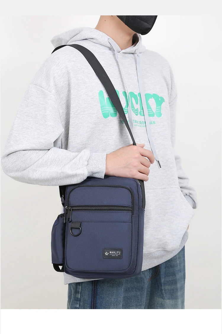 Fashion Casual Men's Bag Handbag High Quality Man Crossbody Bags Easy Travel Bag Stylish Men's Shoulder Bag With Bottle Pocket
