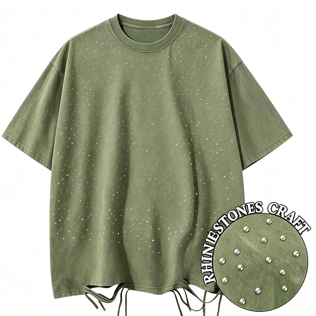 Solid Washed And Distressed T Shirt Men Trendy Loose Holes Clothes Summer Breathable Fitting Pure Cotton Soft Unisex T-Shirt