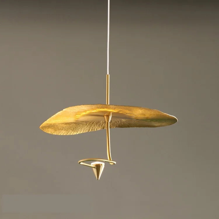 Mid century Stair Lotus light Luxury vintage lampshade Duplex Building Bedroom Living Room Tea Room Art  coffee bar lighting