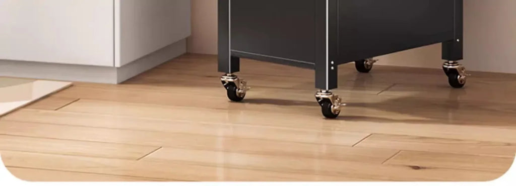 Multi-functional Kitchen Shelf Floor-to-ceiling Shelf Locker Microwave Pot Oven Cabinet Storage Rack with Cabinet Door