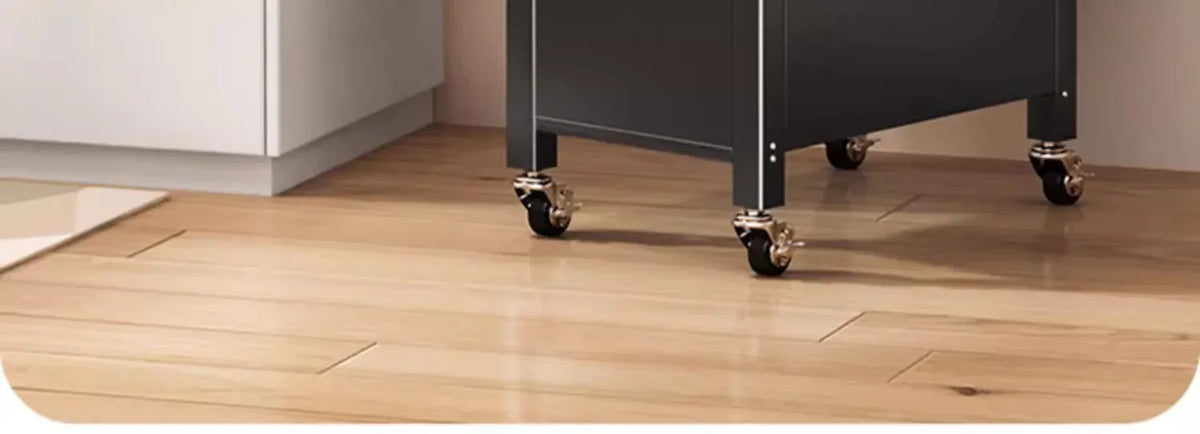 Multi-functional Kitchen Shelf Floor-to-ceiling Shelf Locker Microwave Pot Oven Cabinet Storage Rack with Cabinet Door