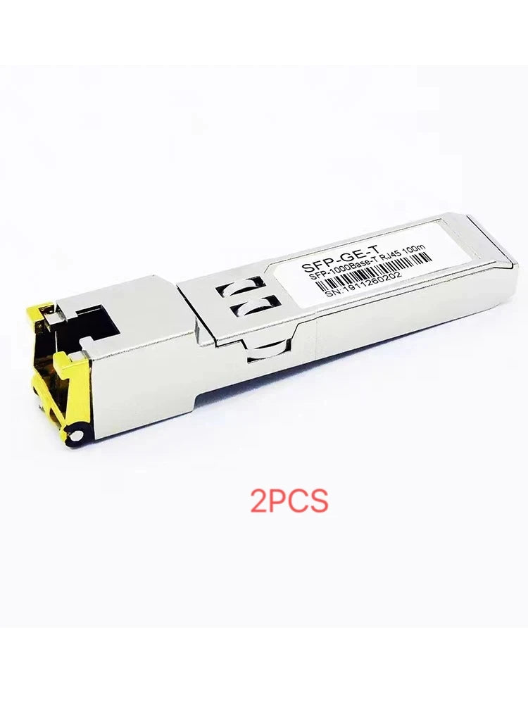 SFP Fiber Module Ethernet Port RJ45 module 1000BASE-T Switch connector Copper Compatible with Cisco/Mikrotik Gigabit Ethernet Sw