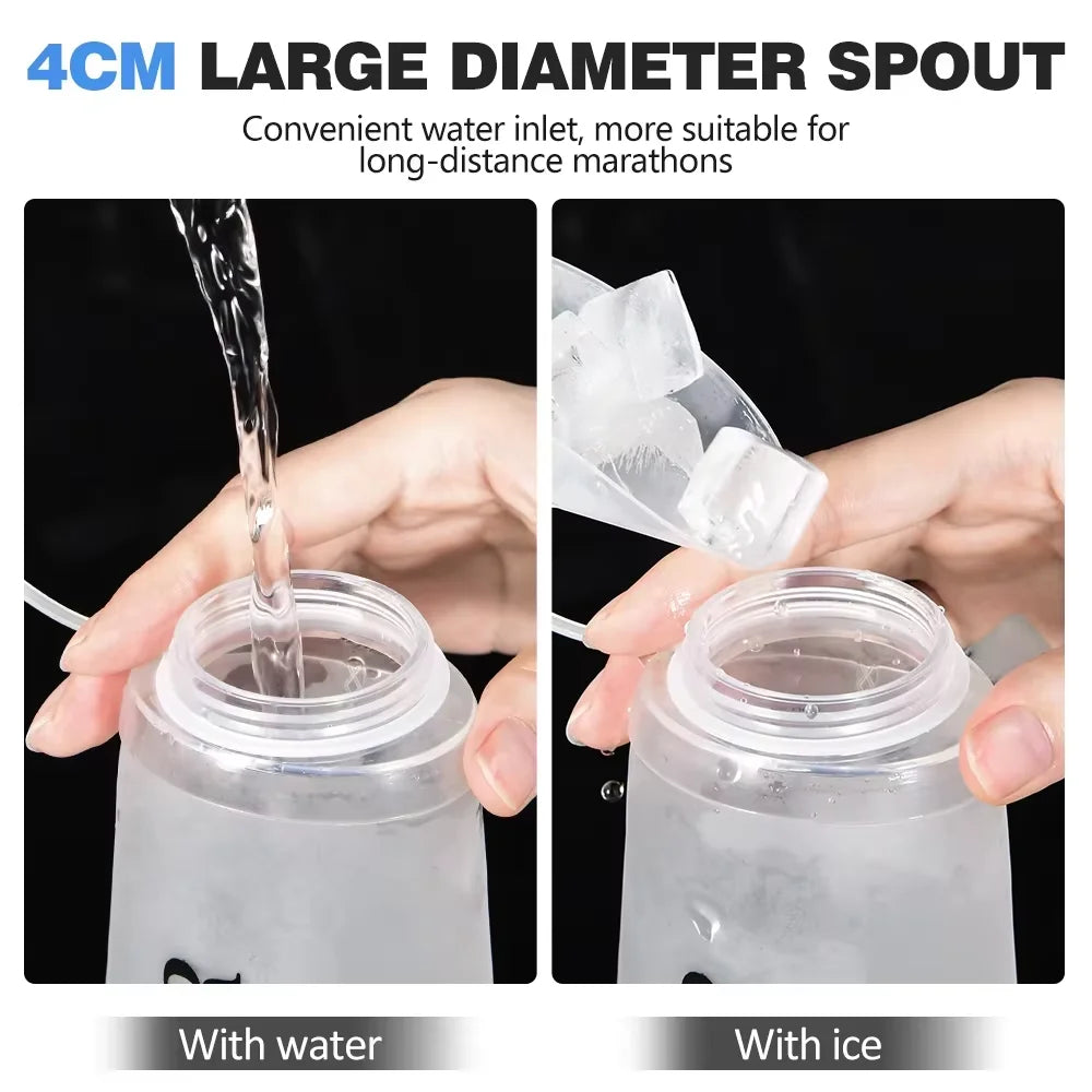 NEWBOLER Sports Water Bottles BPA-Free Collapsible Soft Flask Running Camping Hiking Hydro Flask Soft Water Bottle for Hydration