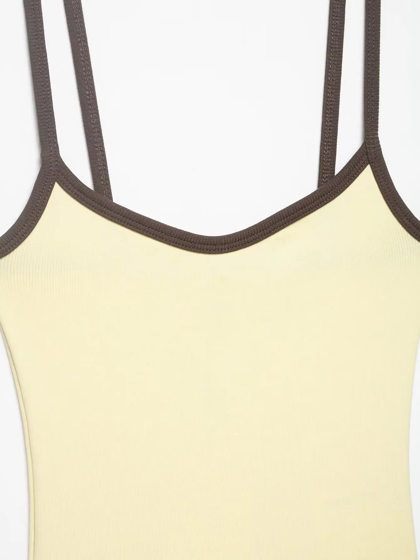 Women's Jumpsuit 2026 Summer New Cute Hot Girl Style Fashion Round Neck Color-Blocked Piping Straps Cotton Blend Fabric