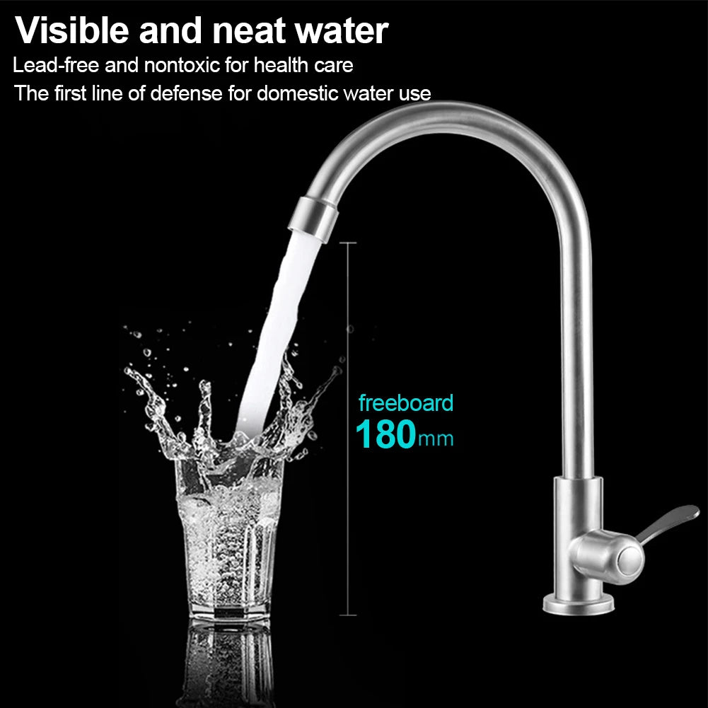 Stainless Steel Kitchen Faucet Water Purifier Single Lever Hole Tap Cold Kitchen Fixture Kitchen Faucets Home Improvement