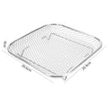 New Durable Stackable Air Fryer Rack Non-Stick Stainless Steel Grilling Rack Grill Basket Kitchen Gadgets