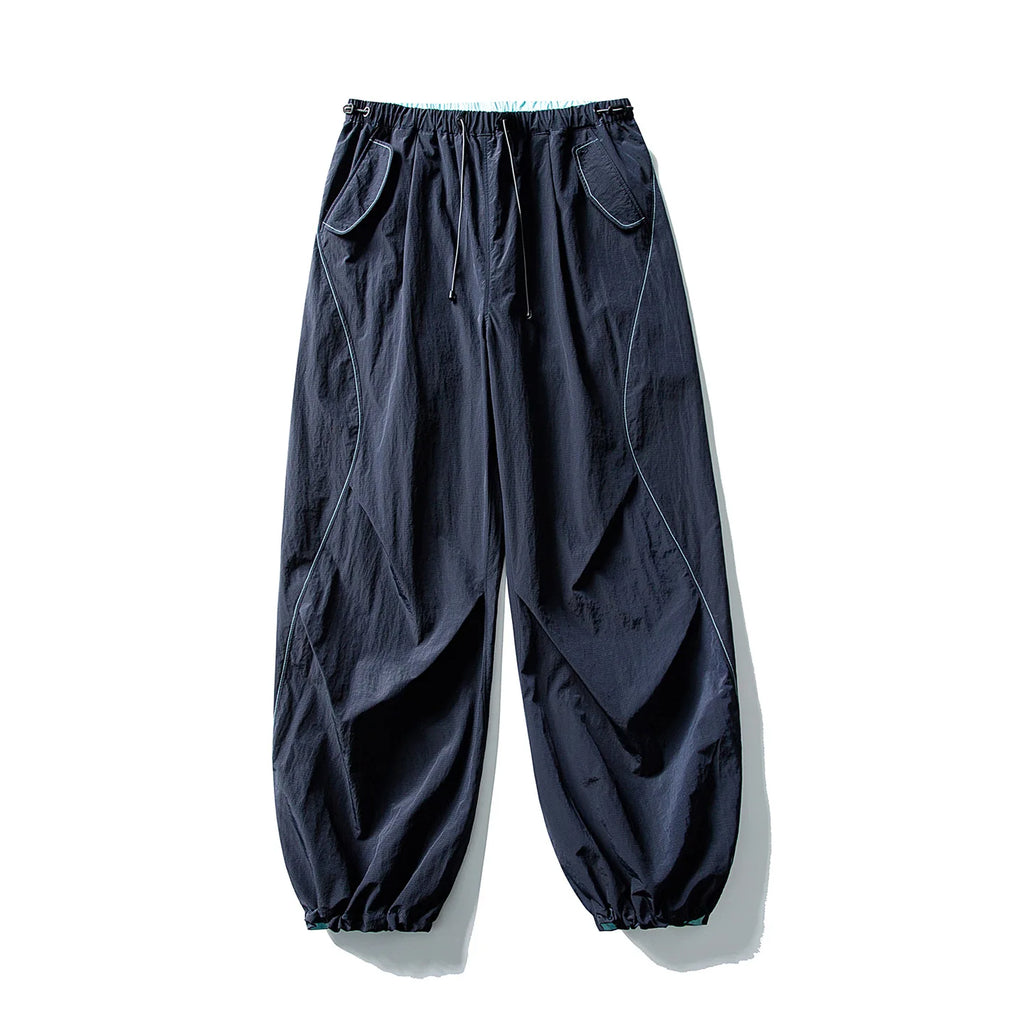 Men Women Outdoor Lightweight Quick Dry Loose Casual Sport Wide Leg Cargo Pant Couple Streetwear Hiking Track Techwear Trousers