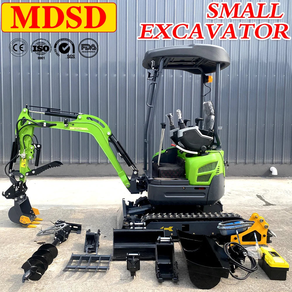 1.5 Ton Small Crawler Digger Euro 5 Factory Direct Sales Hydraulic Excavator Crawler Micro Digger With Kubota Small excavator