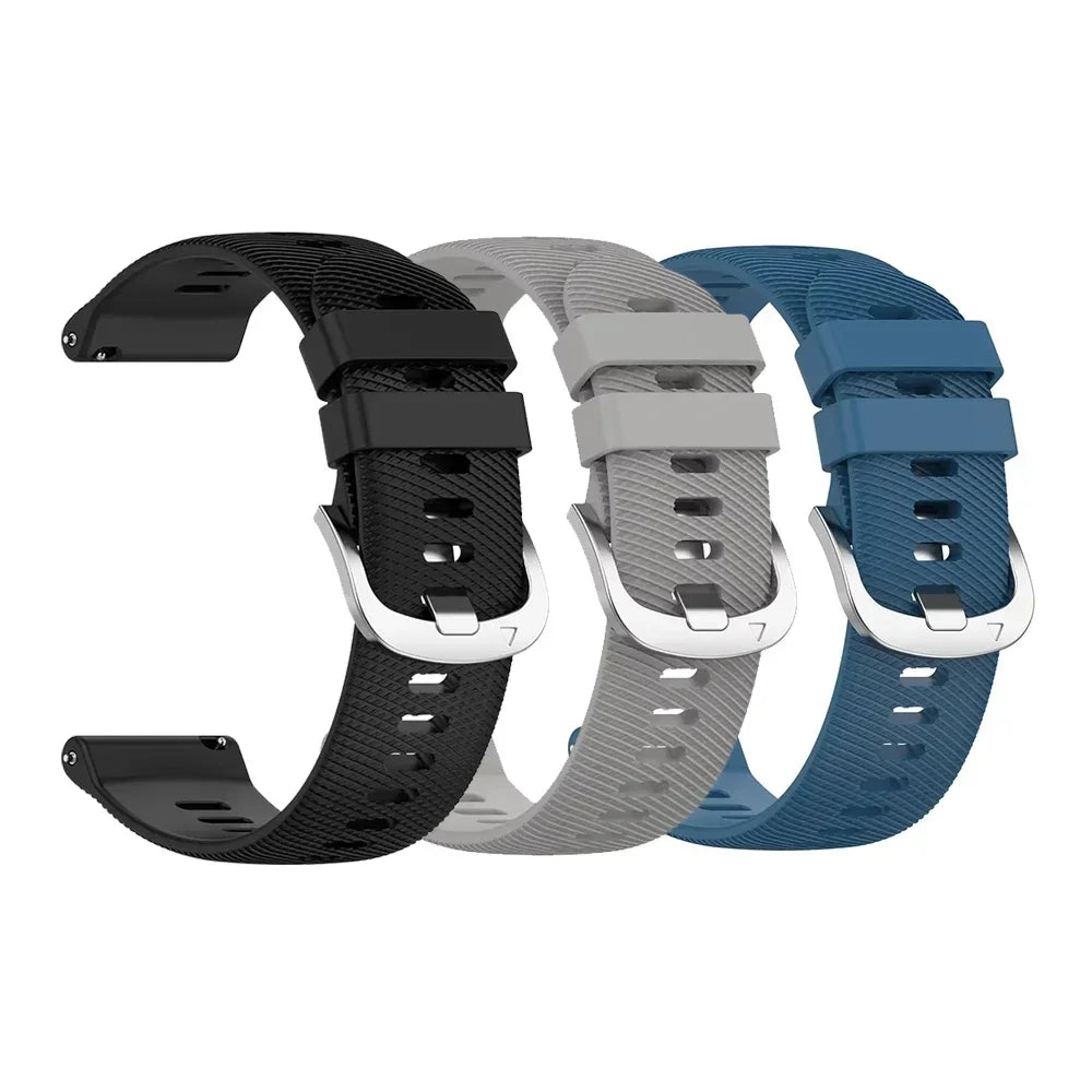 Silicone Strap 20mm For Garmin Forerunner 645 165 245 245M/Vivoactive 5 3 Wristband Bracelet For For Garmin Venu SQ SQ2 Band