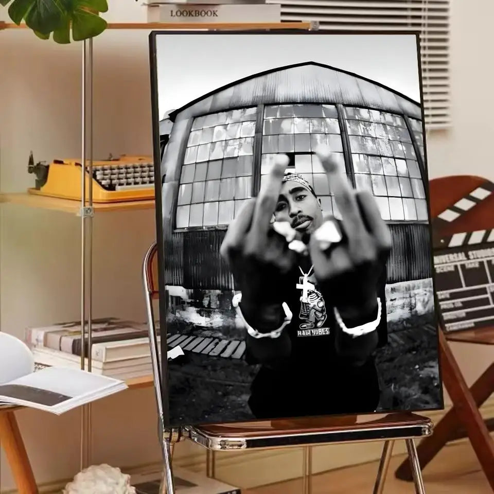 Rapper 2Pac T-Tupac S-Shakur Poster Paper Print Home Living Room Bedroom Entrance Bar Cafe Art Painting Decoration