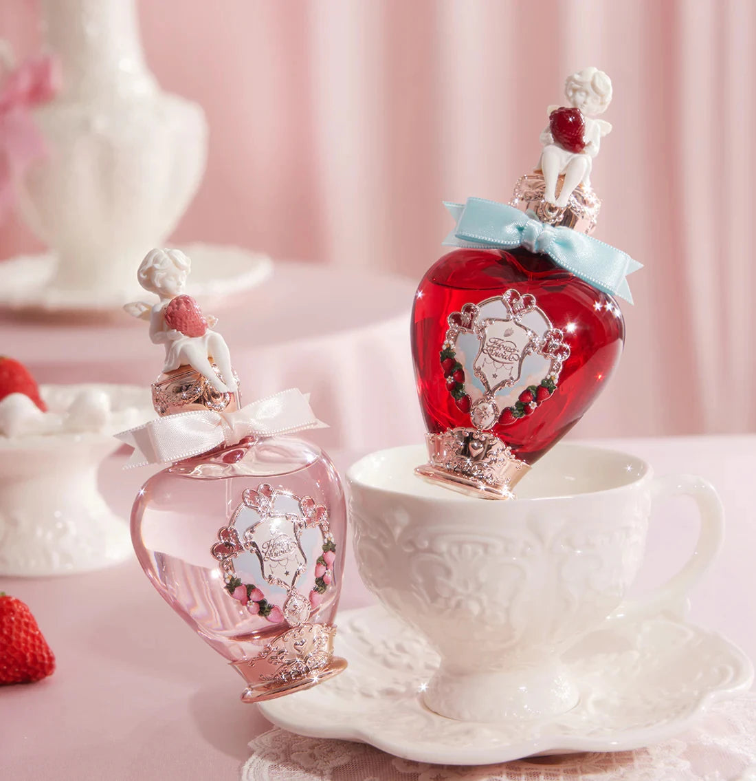 Flower Knows Cupid Perfume Strawberry Milk Shake Sweet Fragrance Eau De Parfum For Women Long Lasting Caramel Vanilla Musk