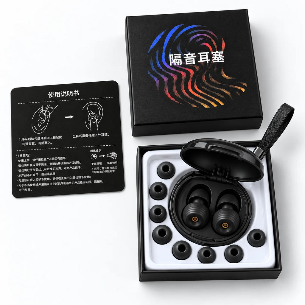 Reusable Silicone Ear Plugs, Soft Noise Reduction Earplugs for Sleeping Work Study Travel Noise Protection