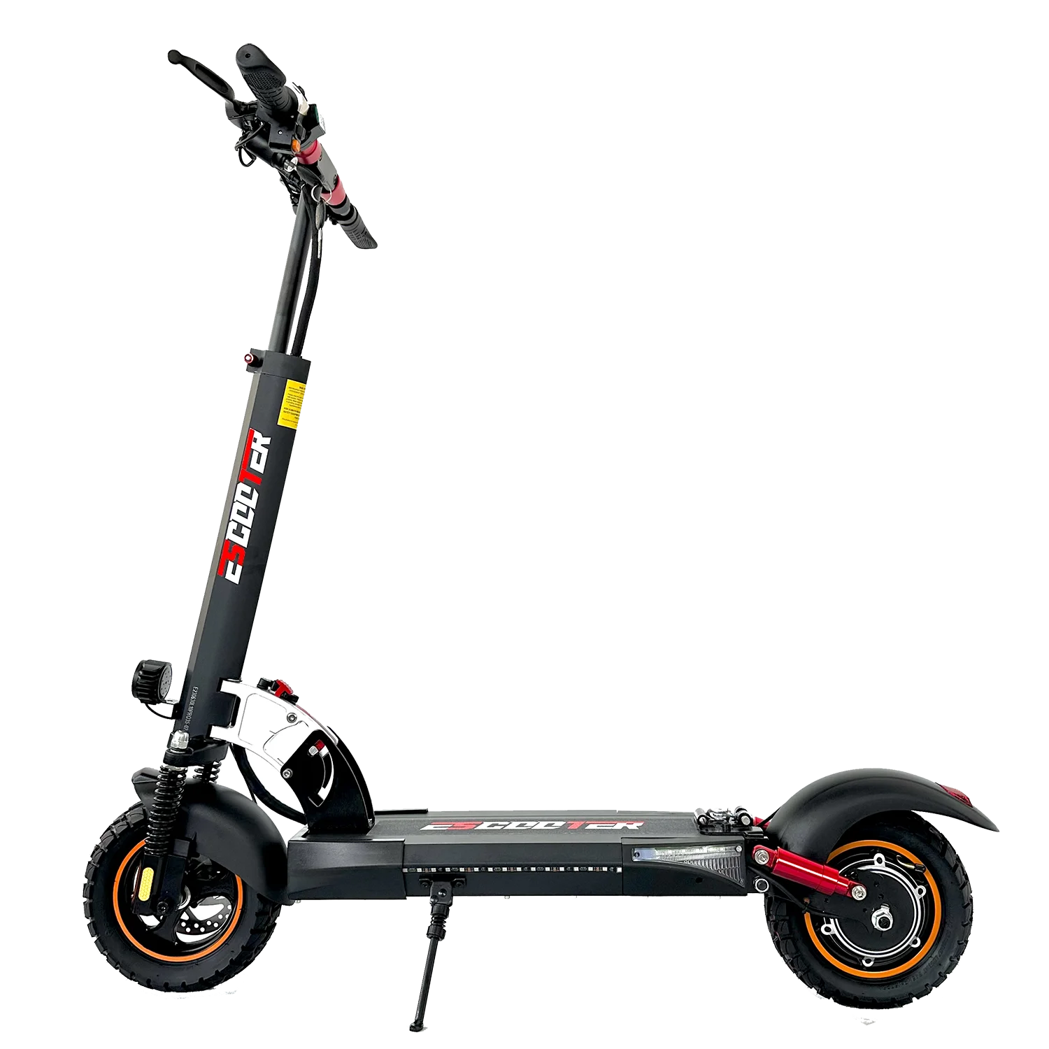 800W Powerful Electric Scooter 48V 13Ah Max Speed 45km/h Long Range 10'' Tires Dual Shock Absorbing Folding EScooter for Adults