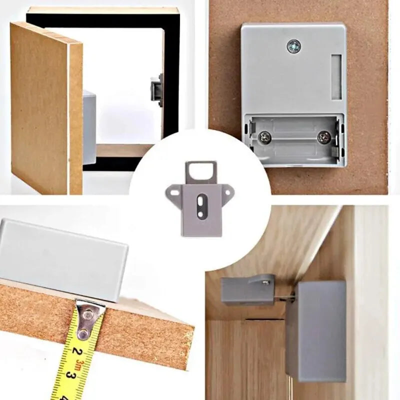 T3 Smart Door Lock Invisible RFID Free Opening IC Card Sensor Cabinet Lock Wardrobe Shoe Cabinet Drawer Furniture Door Locks