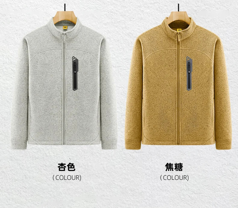 Jacket Mens M-4XL 5XL Autumn Winter New Fleece Thickening Mens Jackets High Quality Men's Casual Coats Keep Warm Jacket 26611
