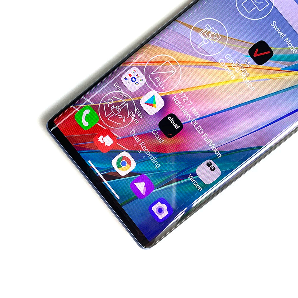 Unlocked Original LG WING 5G CellPhone F100VM F100TM F100N F100 4G LTE Mobile Phone 6.8'' 128GB ROM Android WING SmartPhone