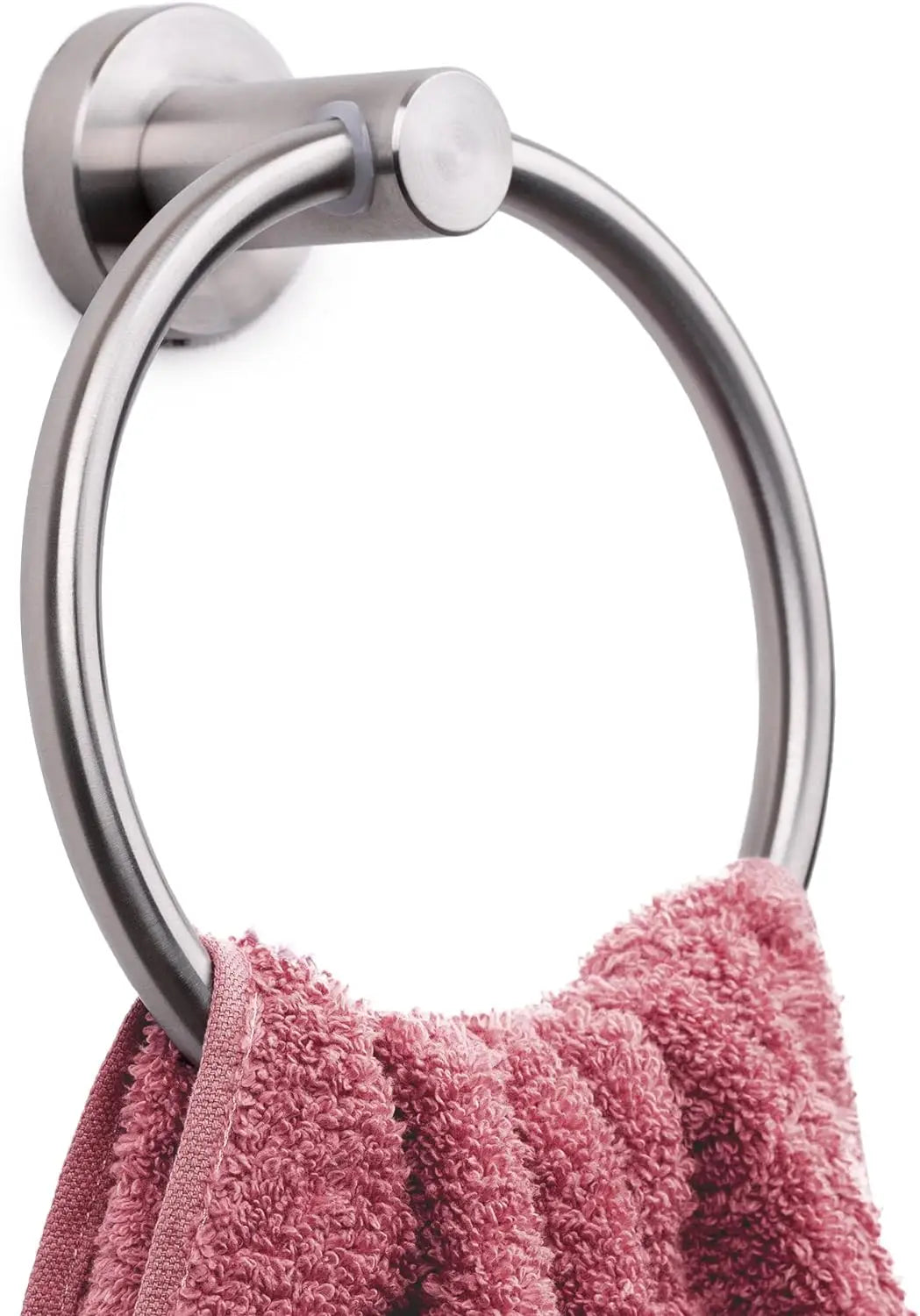 Towel Ring,Modern Hand Towel Holder for Wall,SUS304 Stainless Steel Bathroom Towel Rack, Round Bathroom Towel Hanger ,Towel Rack
