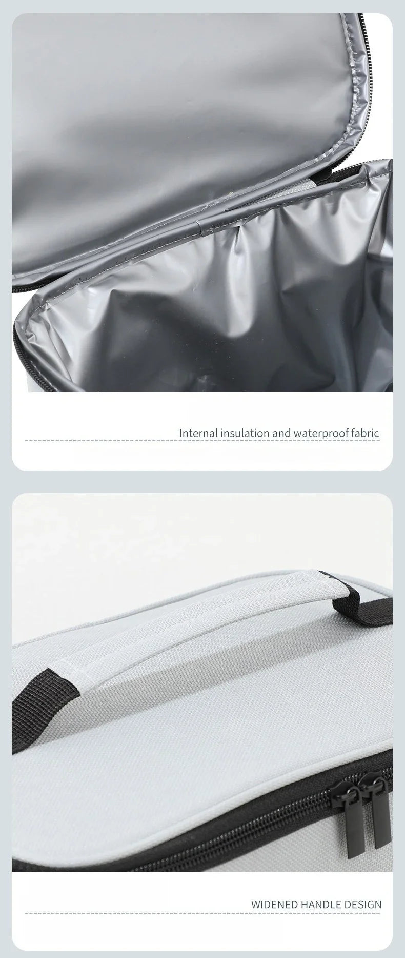 Insulated Lunch Bag Large Reusable Lunch Bags with Adjustable Shoulder Strap for Women Men, Ideal for Work, School & Outdoor Use