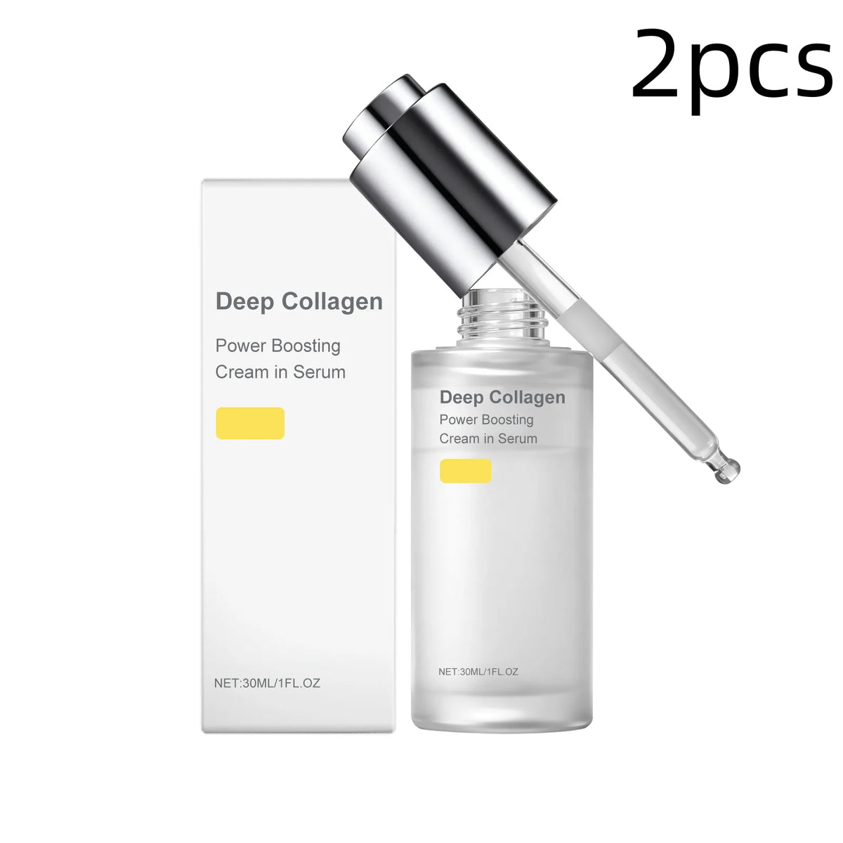 Deep Collagen Serum Skin Elasticity Anti Fine Lines Smooth Skin Texture Brighten Moisturizing Facial Nourishing Daily Care Serum